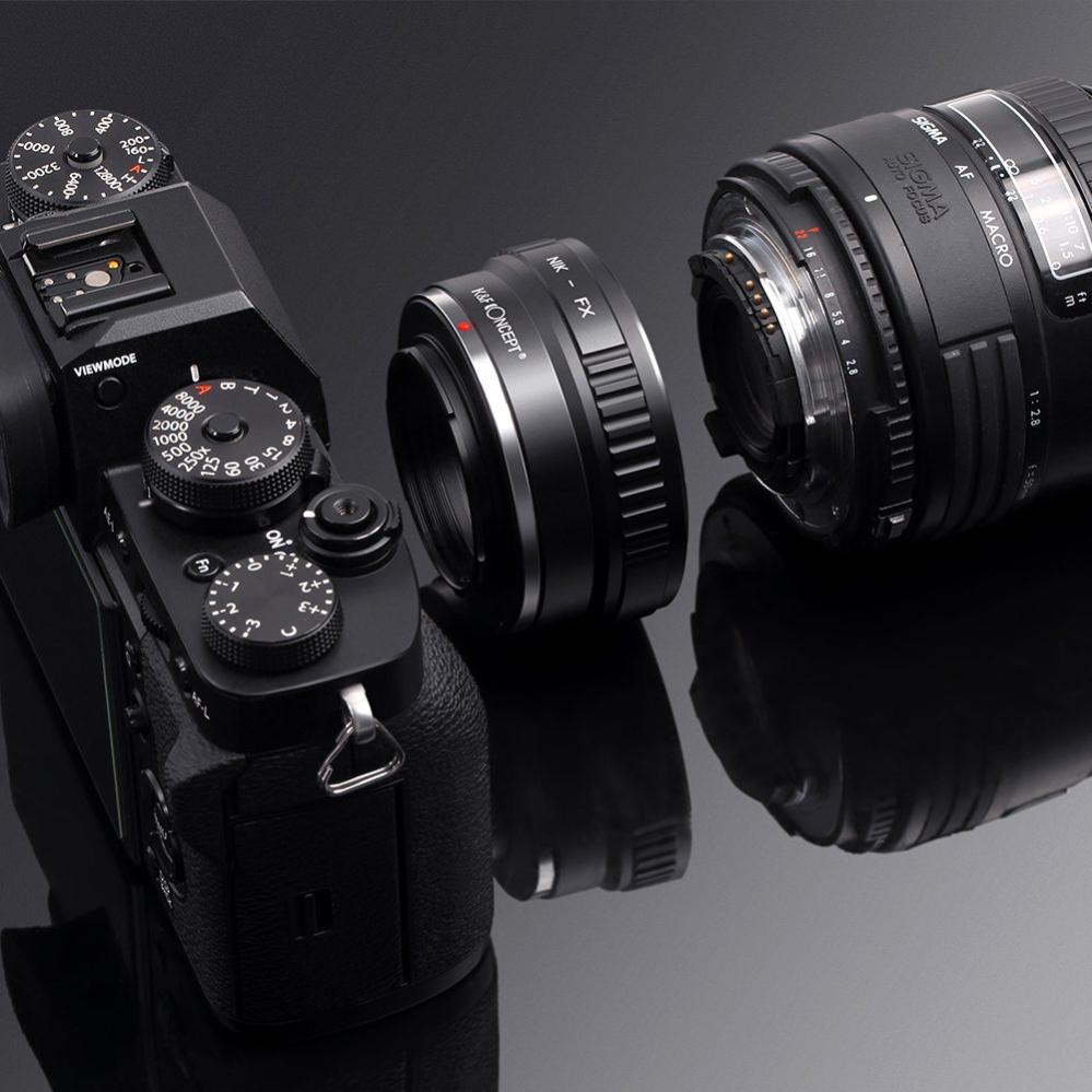 K&F Concept Objektivadapter till Nikon F objektiv för Fujifilm X kamerahus