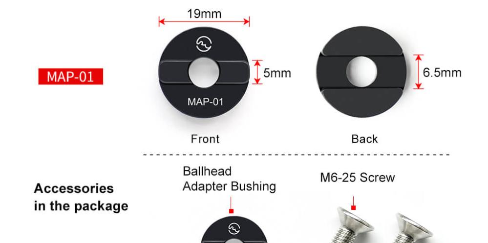 Sunwayfoto Mac-14T Fäste för Manfrotto & Arca Swiss plattor