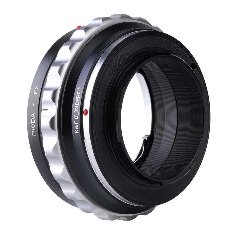 K&F Objektivadapter till Pentax K/M/A/FA/DA objektiv för Fujifilm X kamerahus