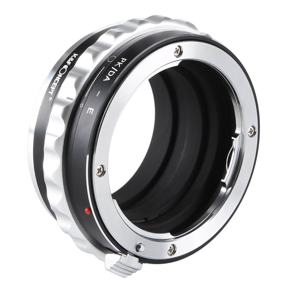 K&F Objektivadapter till Pentax K/M/A/FA/DA objektiv för Sony E kamerahus