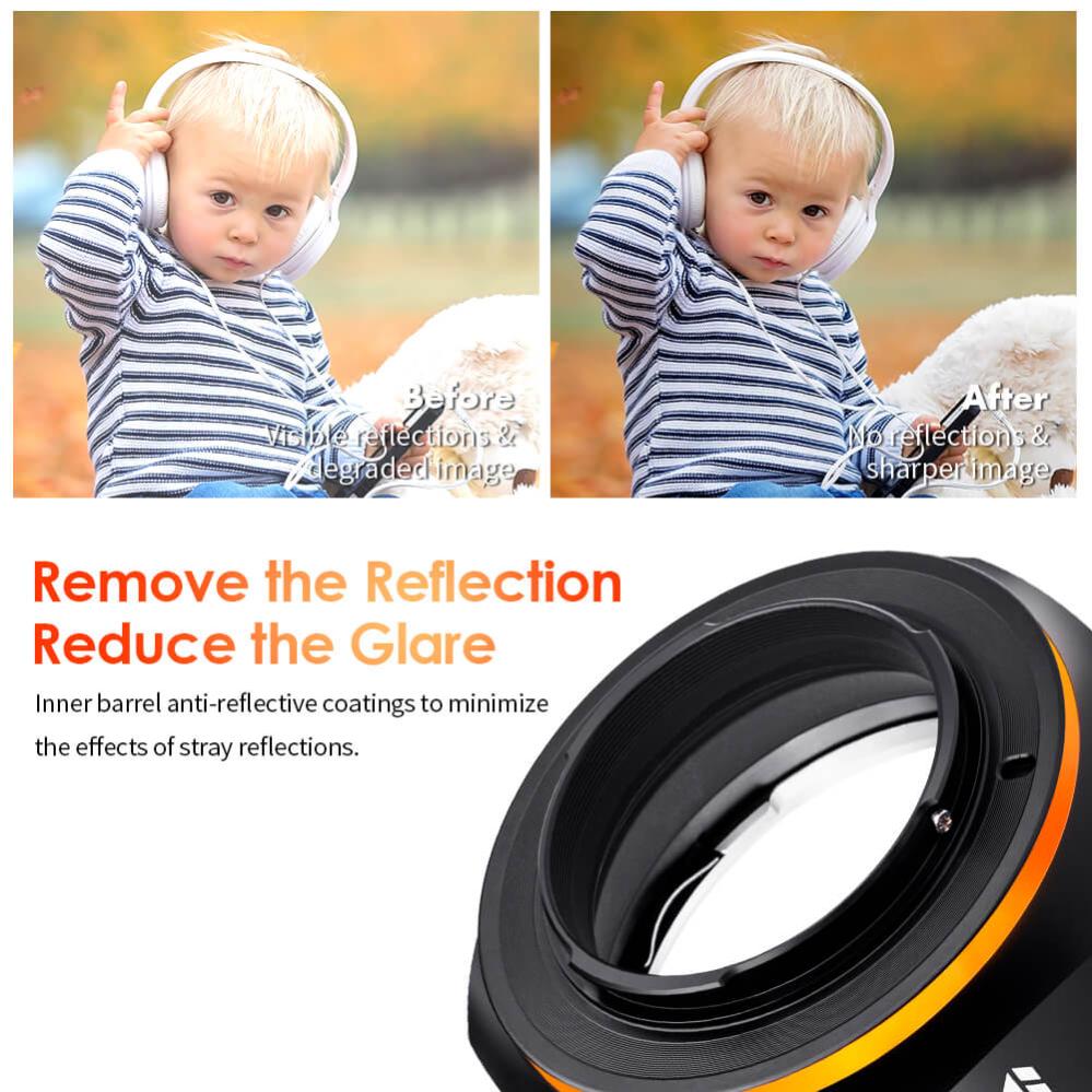 K&F Objektivadapter v2 till Canon EF/EF-S objektiv för Fujifilm X kamerahus