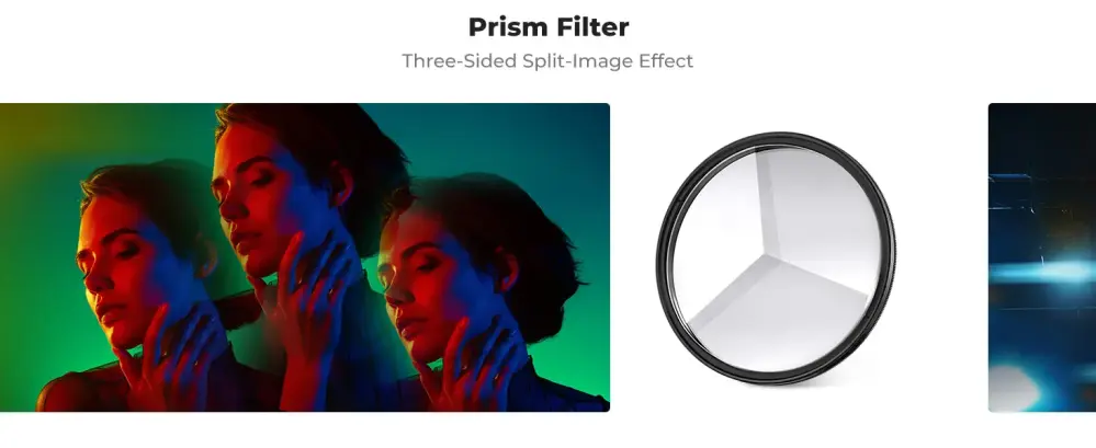 K&F Concept Kalejdoskopfilter 58 mm – Trekantet prismefilter