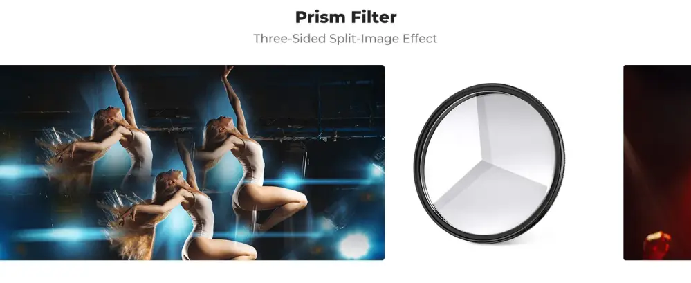 K&F Concept Kalejdoskopfilter 58 mm – Trekantet prismefilter