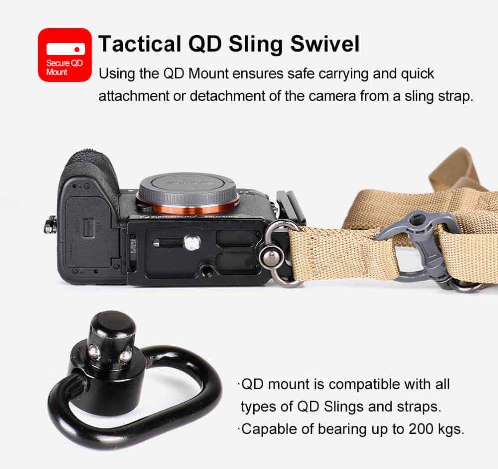 Sunwayfoto L-Bracket för Sony A7R IV & A9II med QD-uttag