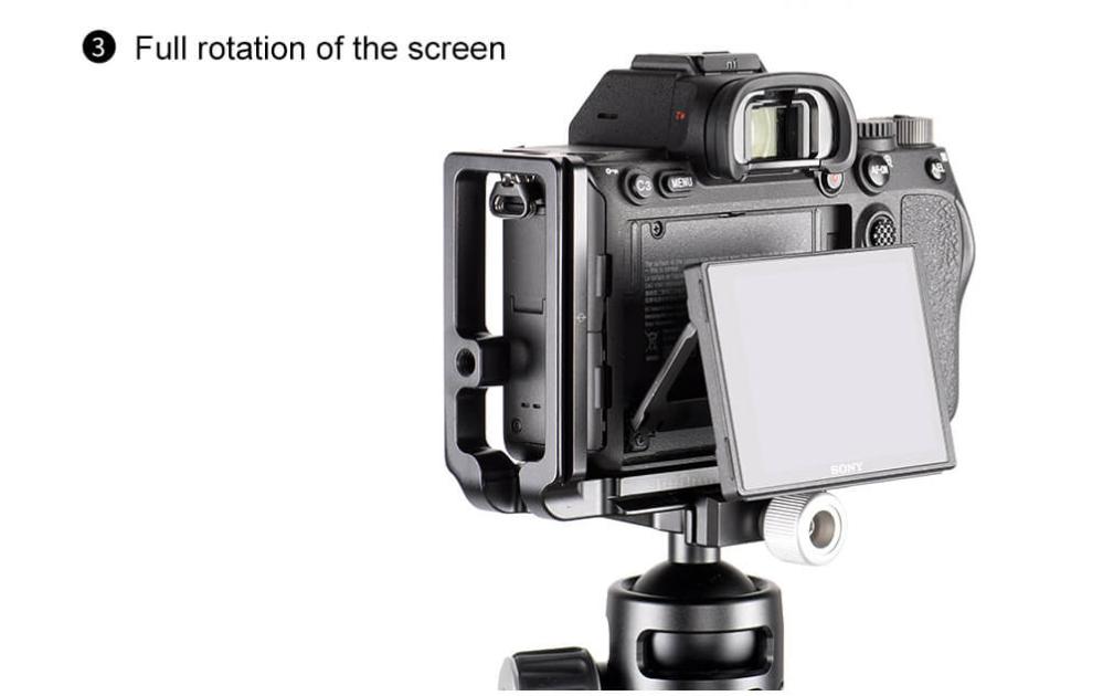 Sunwayfoto L-Bracket för Sony A7R IV & A9II med QD-uttag