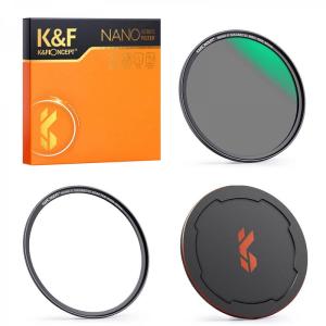 K&F Concept Magnetisk ND-filter ND8 med adapterring & magnetl&aring;g