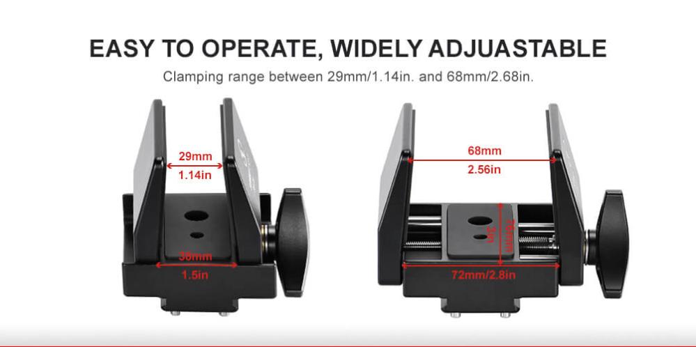 Sunwayfoto SM-76 tillbehörsfäste för jakt till Arca Swiss