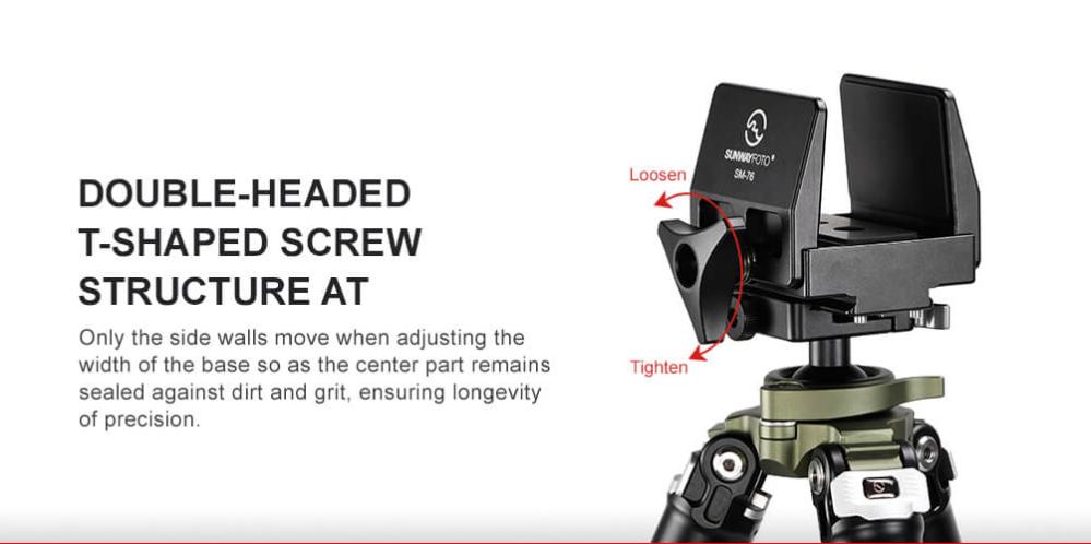 Sunwayfoto SM-76 tillbehörsfäste för jakt till Arca Swiss