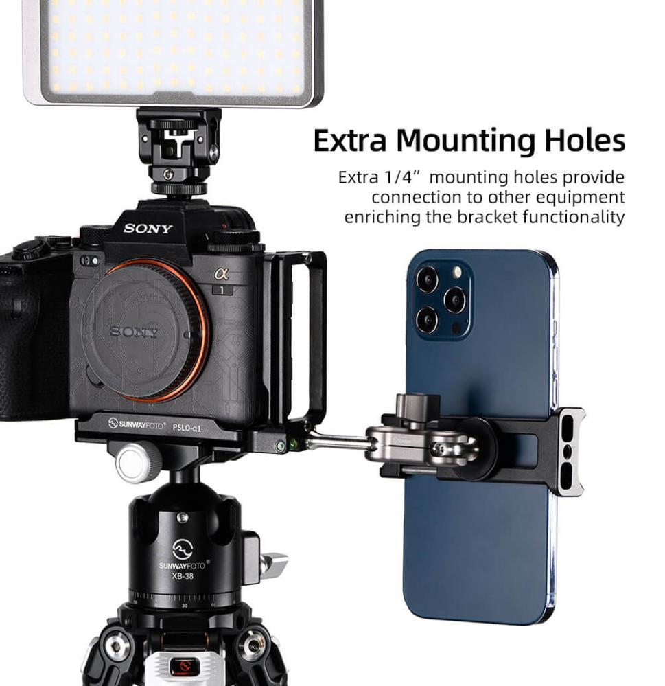 Sunwayfoto L-Bracket för Sony A1 med QD-uttag