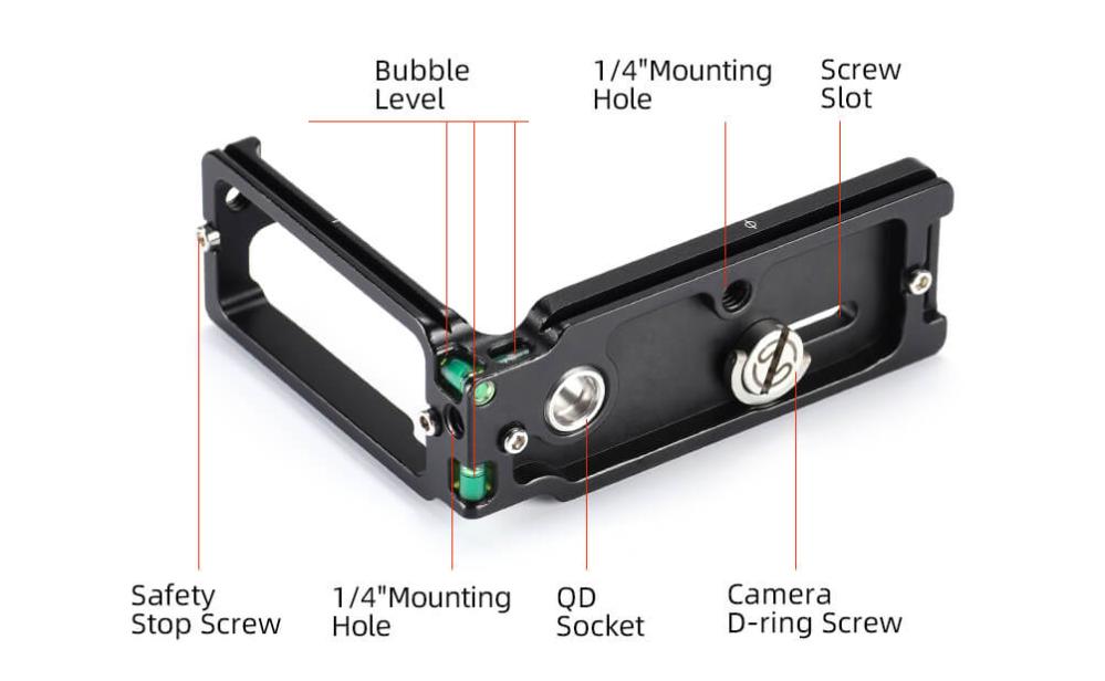 Sunwayfoto L-Bracket för Sony A1 med QD-uttag