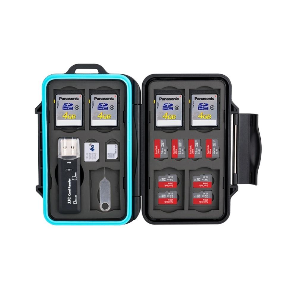 JJC MCR-STS27 Minneskortsfodral för 7xSD + 16xTF + 2xM-SIM + 2xN-SIM