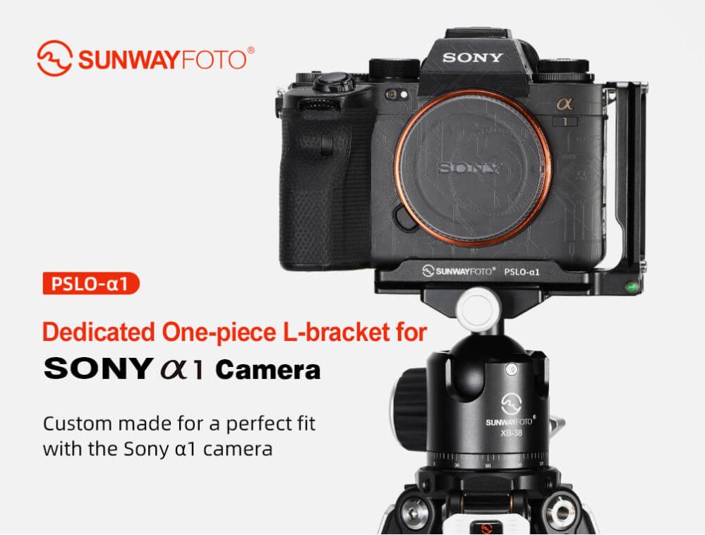 Sunwayfoto L-Bracket för Sony A1 med QD-uttag