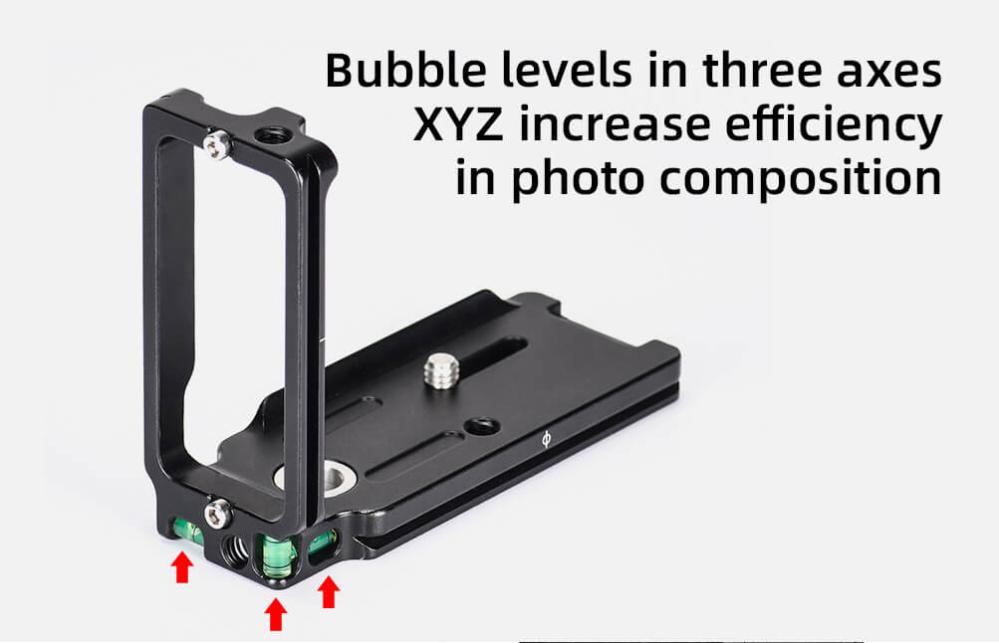 Sunwayfoto L-Bracket för Sony A1 med QD-uttag