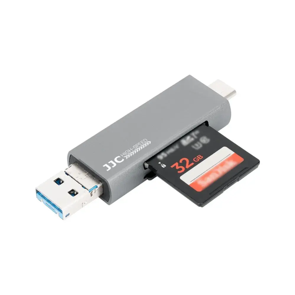 JJC CR-UTC3II USB 3.0 hukommelseskortlæser til SD & microSD