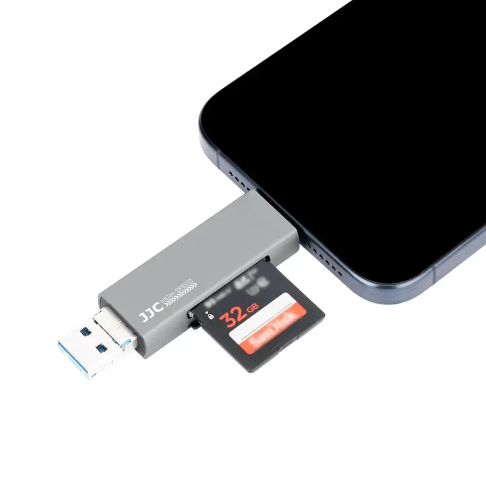 JJC CR-UTC3II USB 3.0 hukommelseskortlæser til SD & microSD