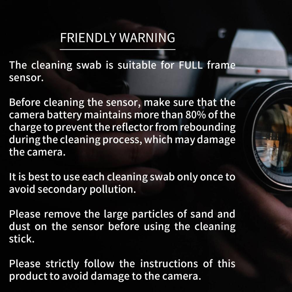 K&F Concept 10st Rengöringsstickor för fullformats bildsensor