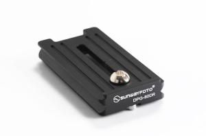 Sunwayfoto DPG-80DR Snabbplatta 80mm Arca Swiss med kantst&ouml;d