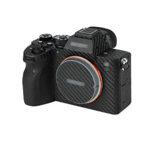 Kiwifotos Skin til Sony a7R IV &ndash; Sort kulfiberfilm