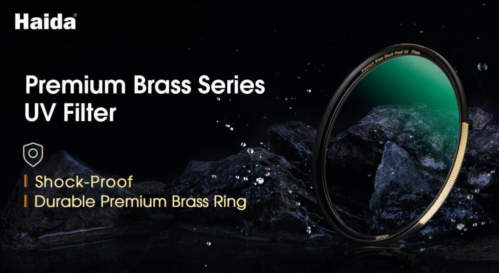 Haida Premium Brass Shock-Proof UV-filter – klarhed og stærk linsebeskyttelse