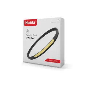 Haida Premium Brass Shock-Proof UV-filter &ndash; Klarhed og st&aelig;rk linsebeskyttelse