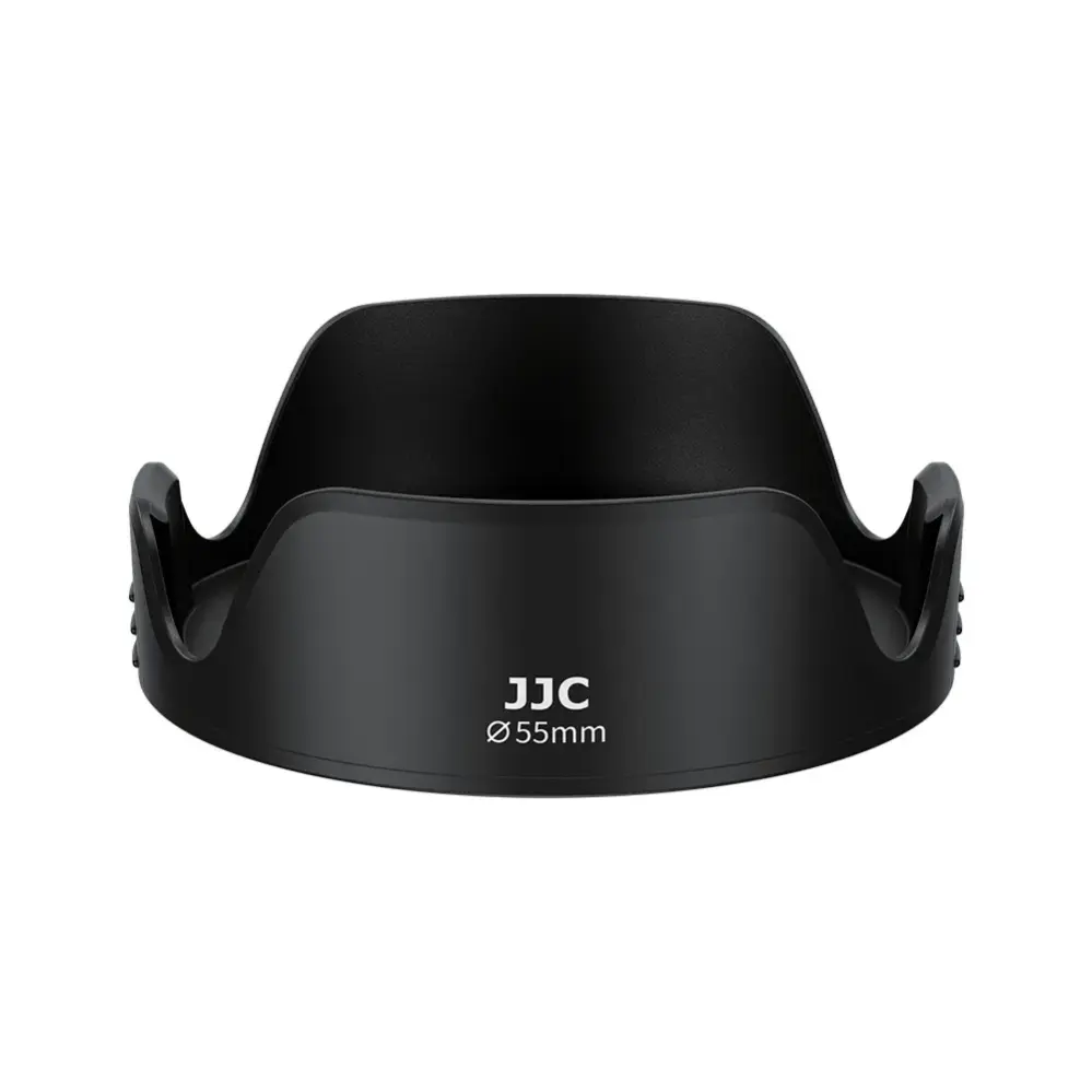 JJC LH-Q55 modlysblænde med adapterring – beskytter mod strølys og stød