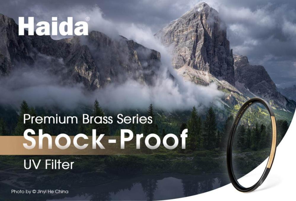 Haida Premium Brass Shock-Proof UV-filter – klarhed og stærk linsebeskyttelse