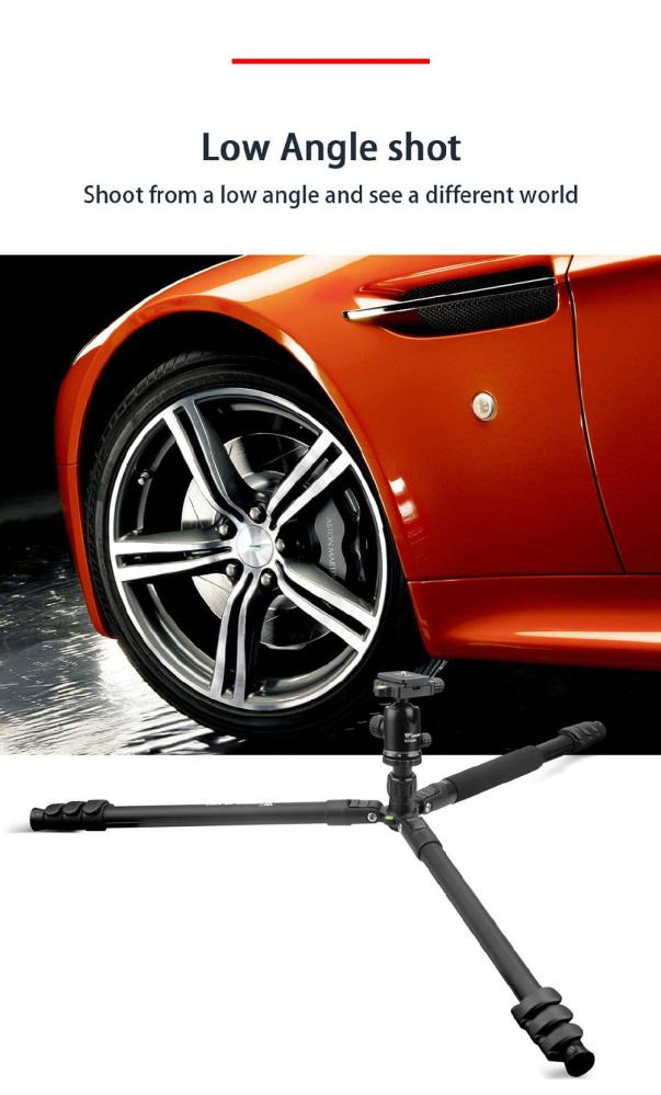 Weifeng WF-6627 Pro Kamerastativ 155cm med kulled