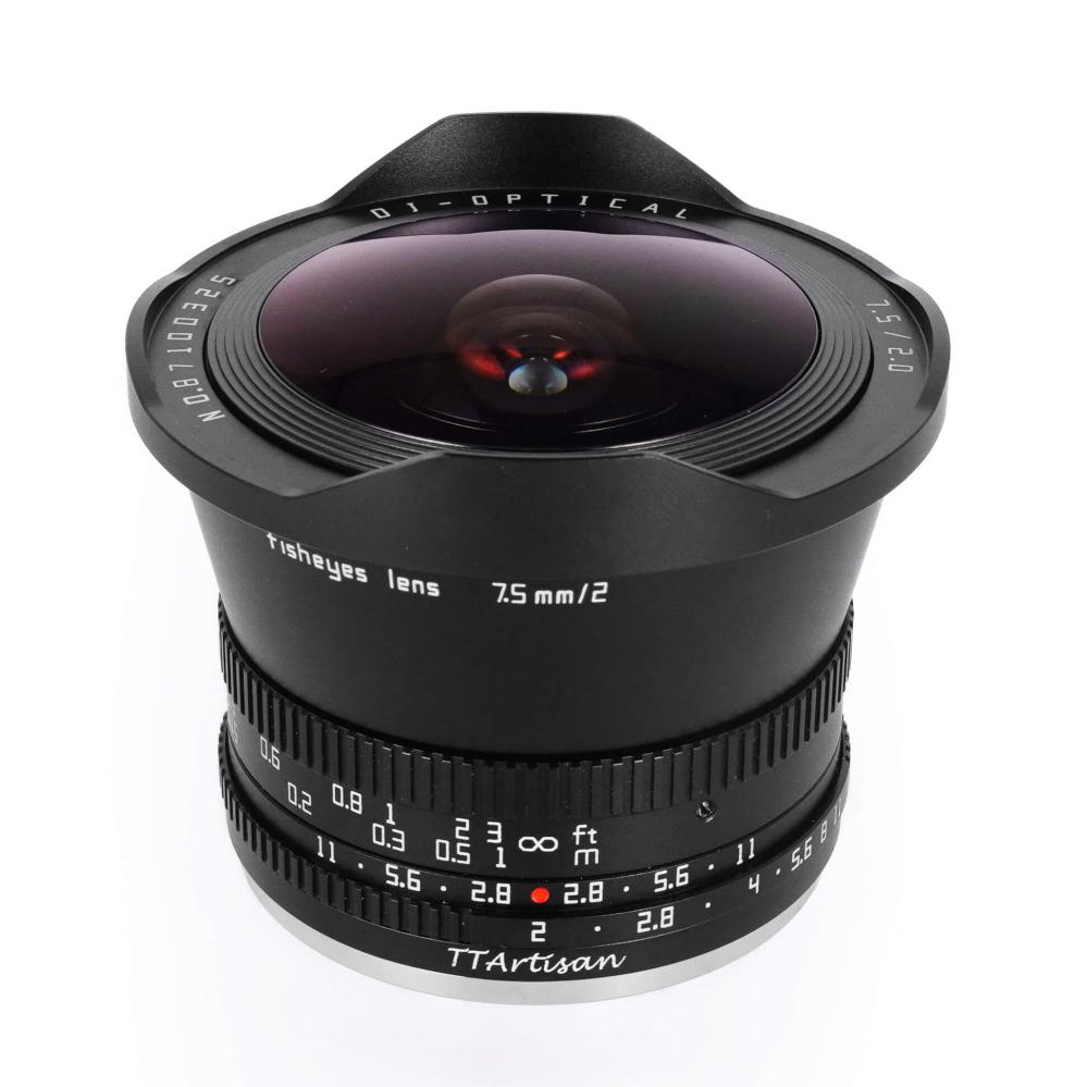 TTArtisan 7.5mm f/2.0 Fisheye-objektiv för Canon EOS RF
