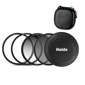 Haida NanoPro 77 mm magnetisk filterpakke GND8 CPL UV & filtertaske