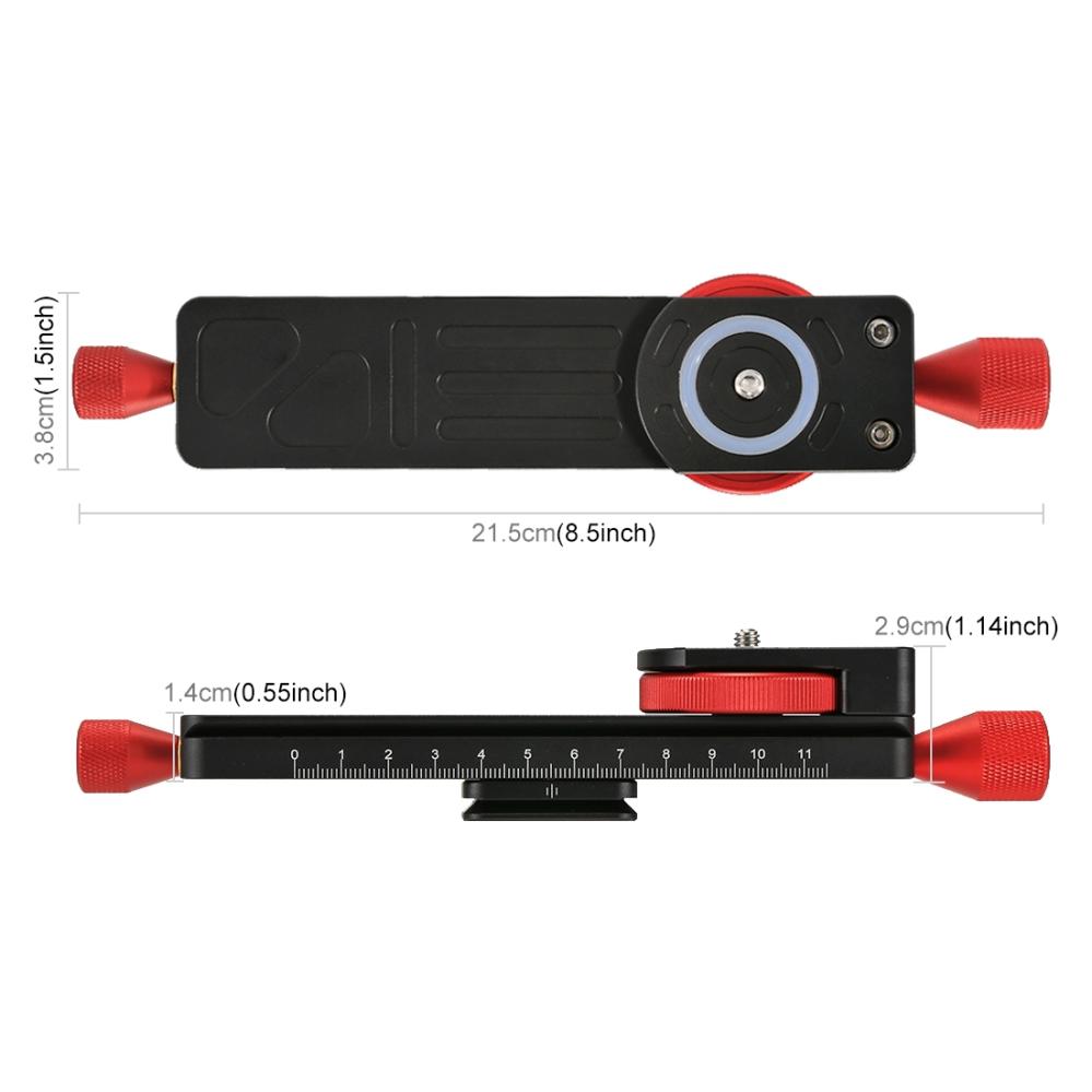 Puluz Makroplatta med skjutreglage för närbildsfotografering