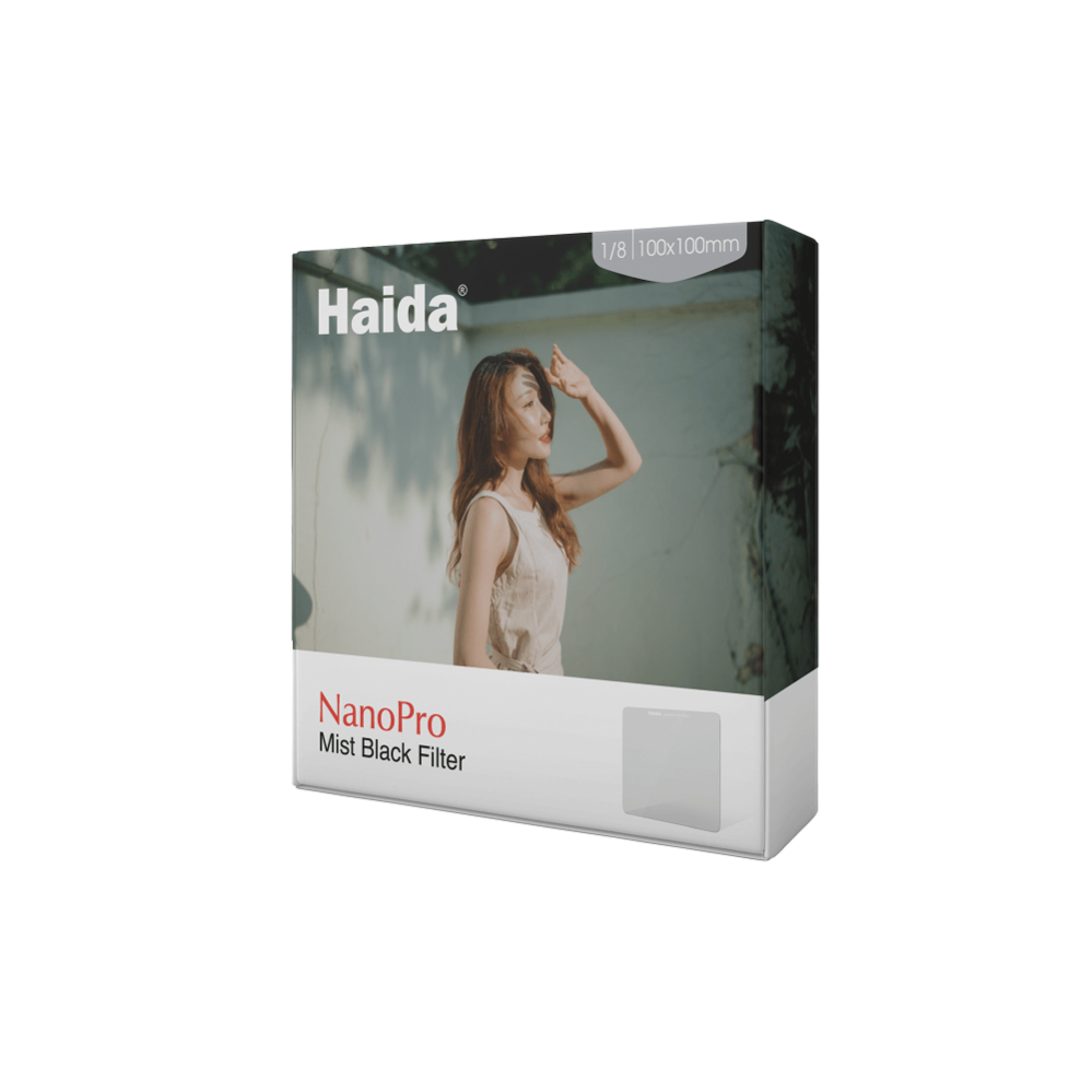 Haida NanoPro Black Mist 1/8-filter 100×100 mm – blød filmisk effekt