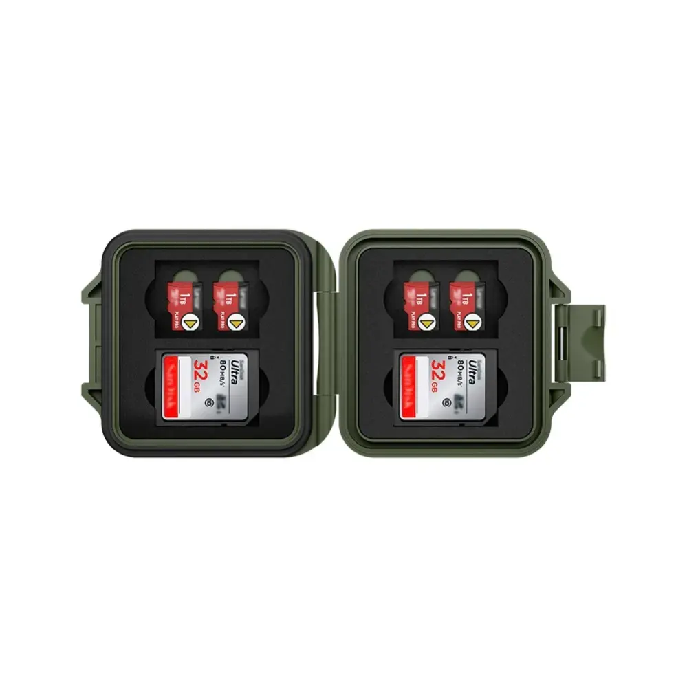 JJC MCR-ST12 hukommelseskortetui til 4 SD & 8 microSD