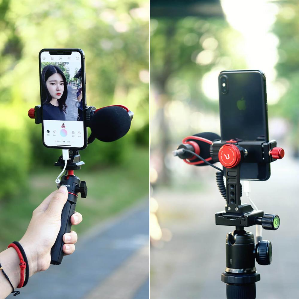 Ulanzi Mobilhållare/mobilställ med fot Ironman III med Arca Swiss design