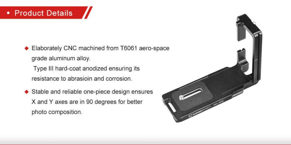 Sunwayfoto L-Bracket för Fujifilm X-H2/X-H2S