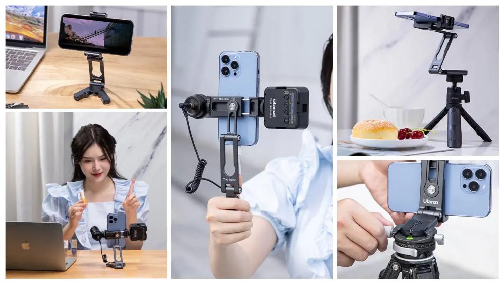 Ulanzi HP004 Mobilhållare av metall i krabbdesign