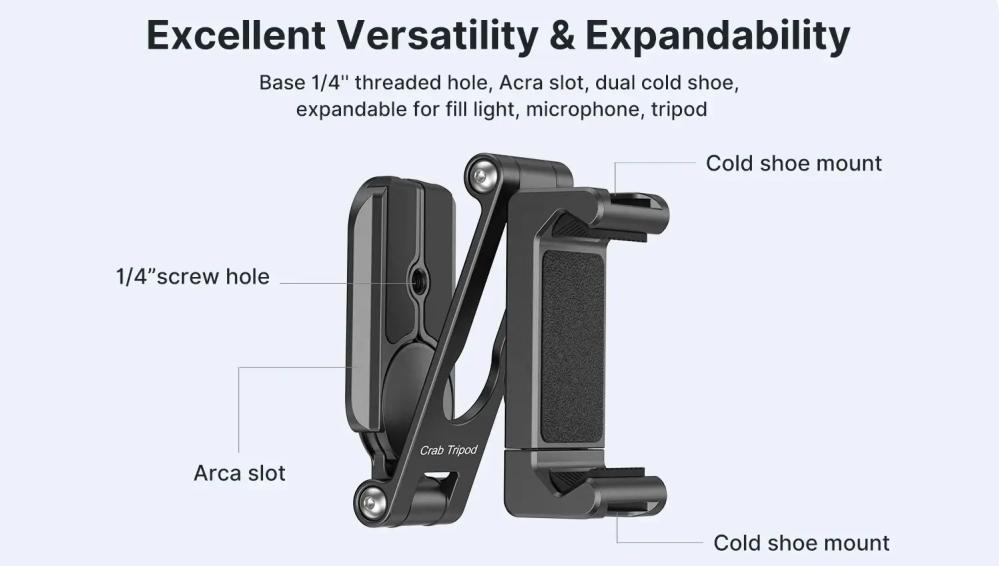 Ulanzi HP004 Mobilhållare av metall i krabbdesign