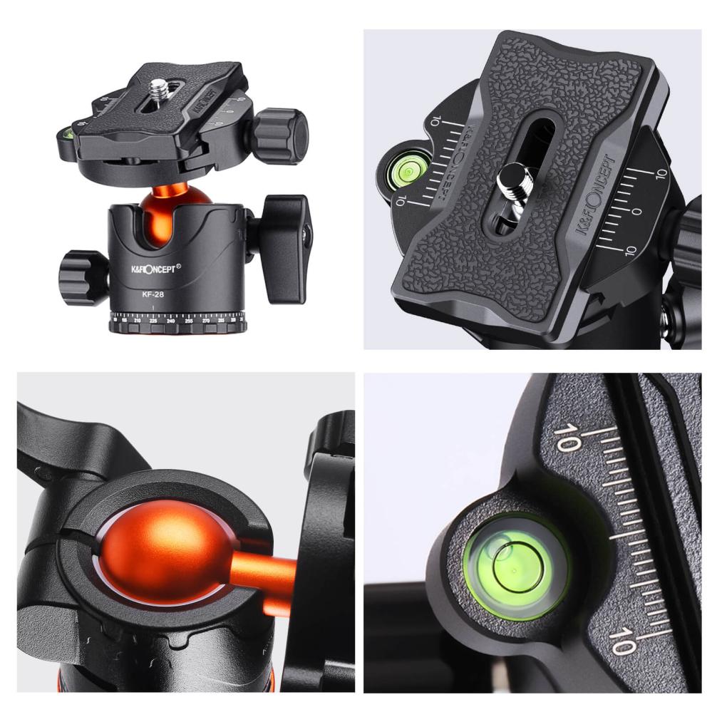 K&F Concept Kamerastativ med Panorama kulled 175cm KF09.089V1