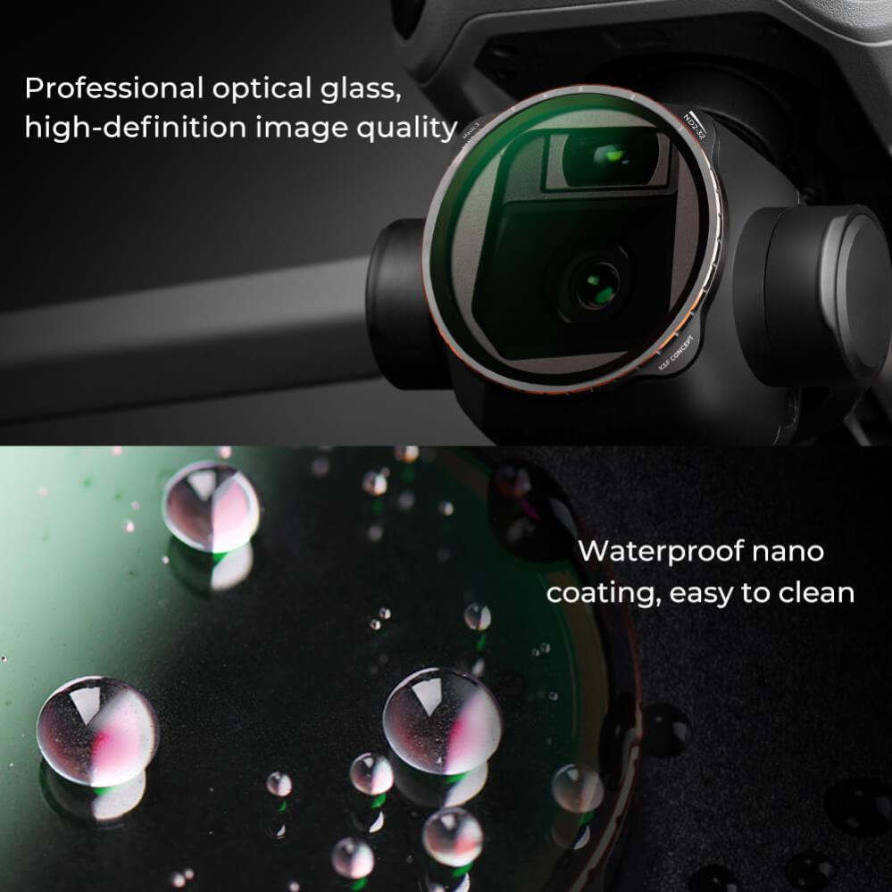 K&F Concept Variabelt ND-filter ND2-ND32 1-5 stopp för DJI Mavic 3/Cine