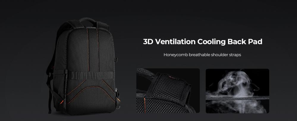 K&F Concept Beta 18L Kameraryggsäck med ett stort förvaringsfack för kameran