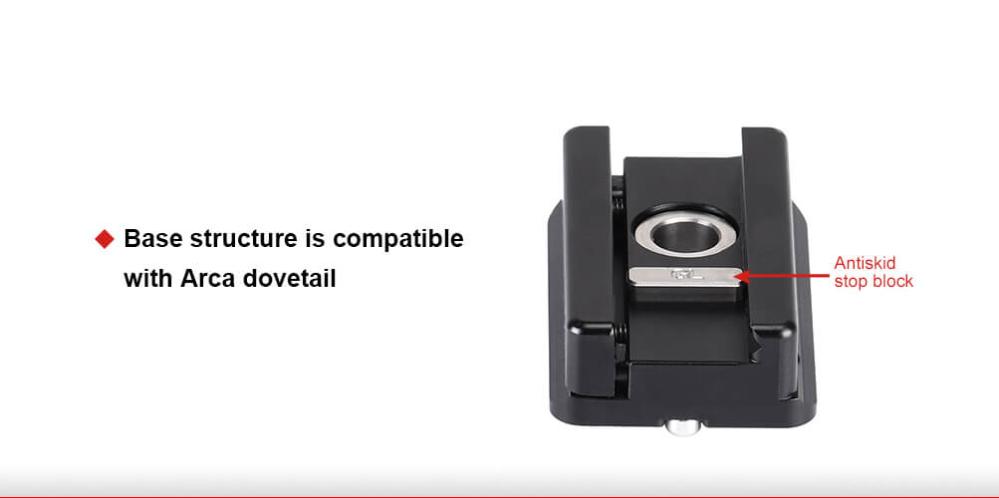 Sunwayfoto NP-60 NATO Picatinny adapter till Arca Swiss