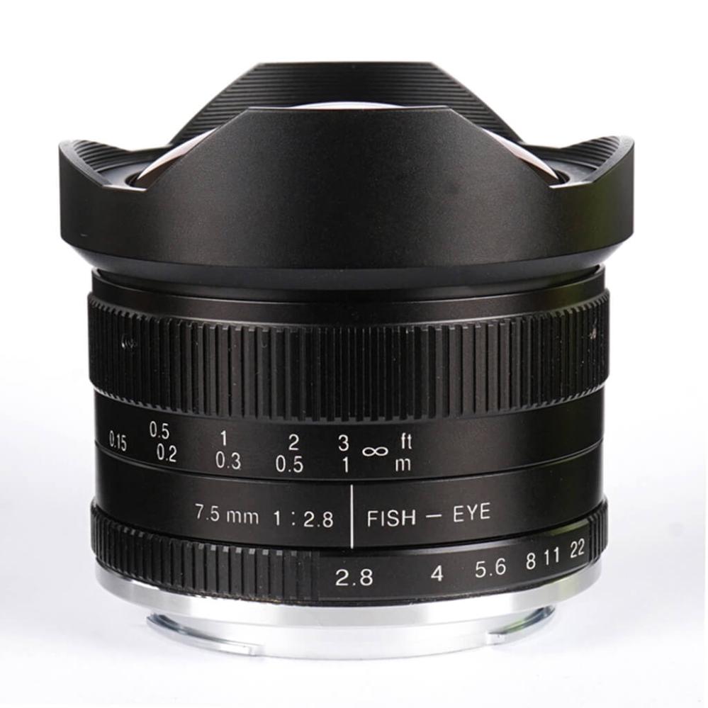 7Artisans 7,5mm f/2.8 II Fisheye til Canon M (APS-C)