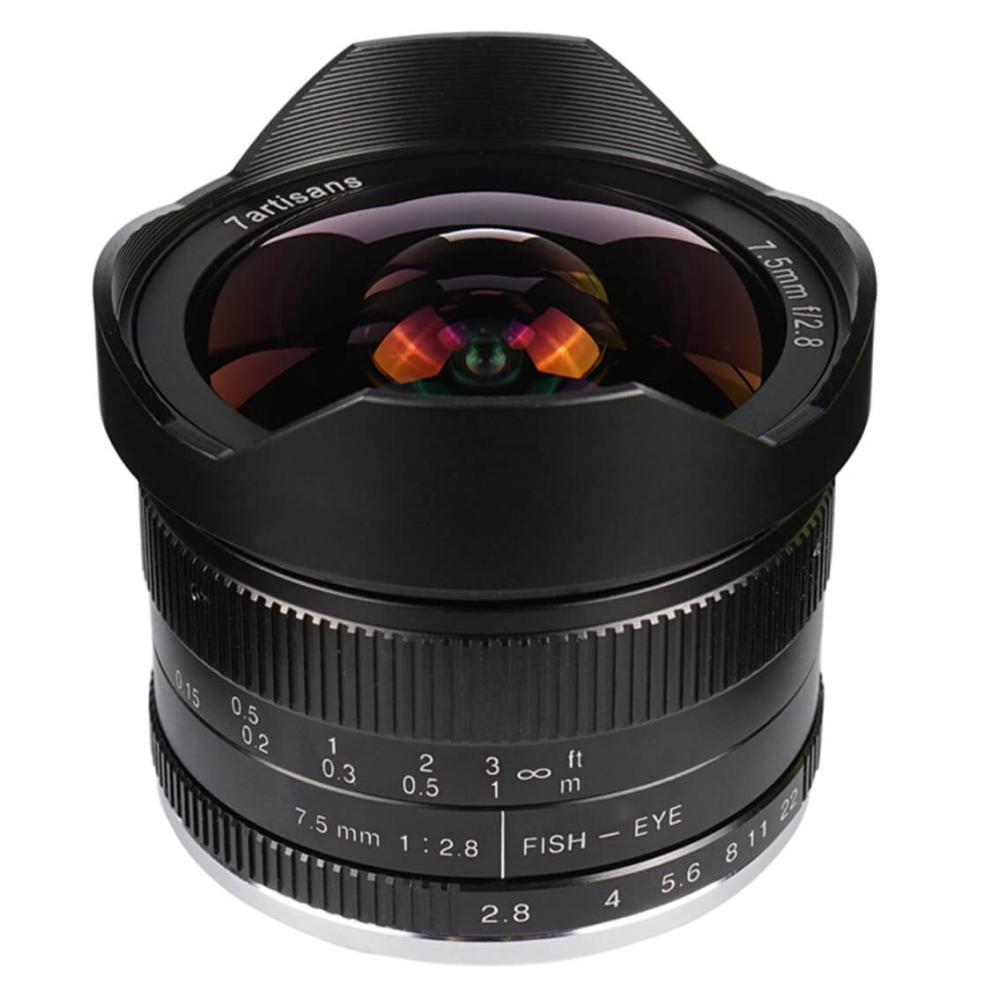 7Artisans 7,5mm f/2.8 II Fisheye til Canon M (APS-C)