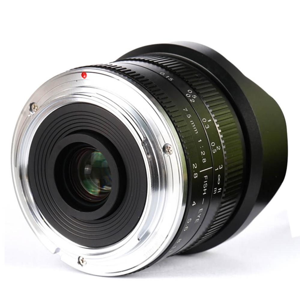 7Artisans 7,5mm f/2.8 II Fisheye til Canon M (APS-C)