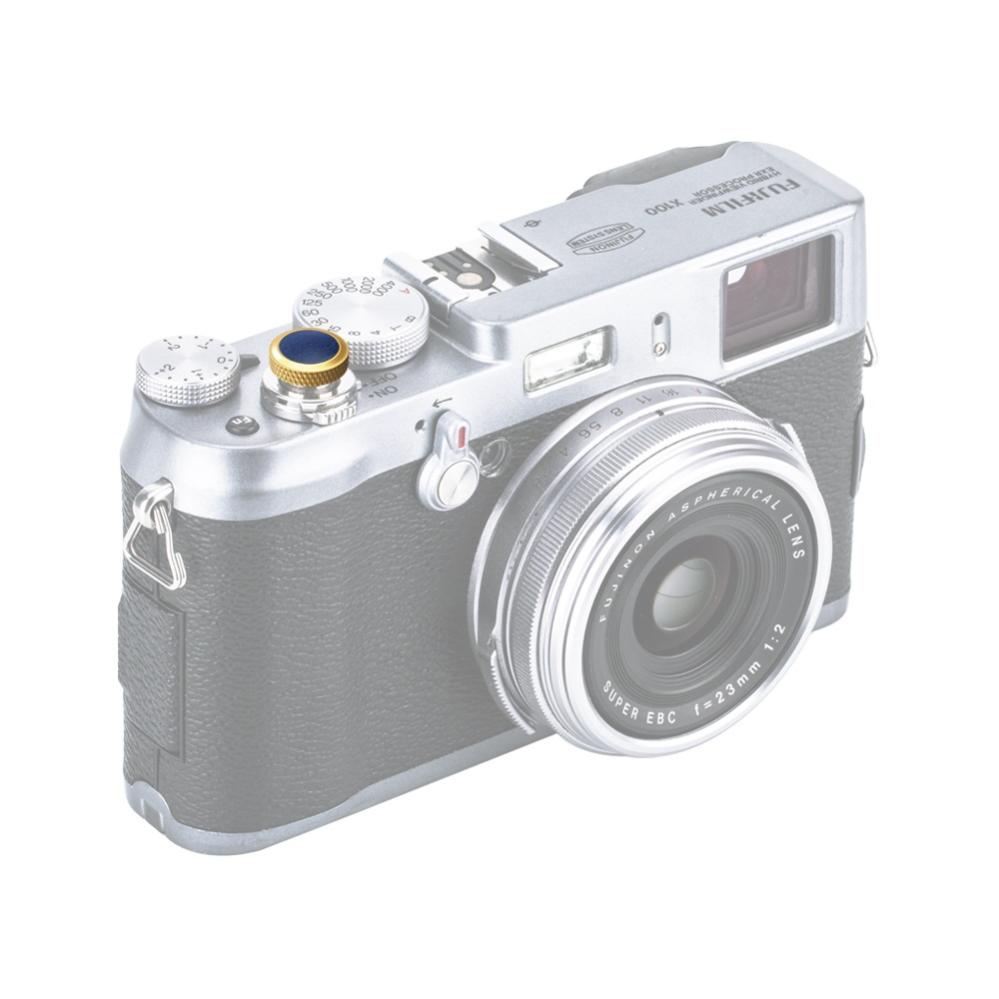 JJC Deluxe avtryckarknapp - Guld & Blå