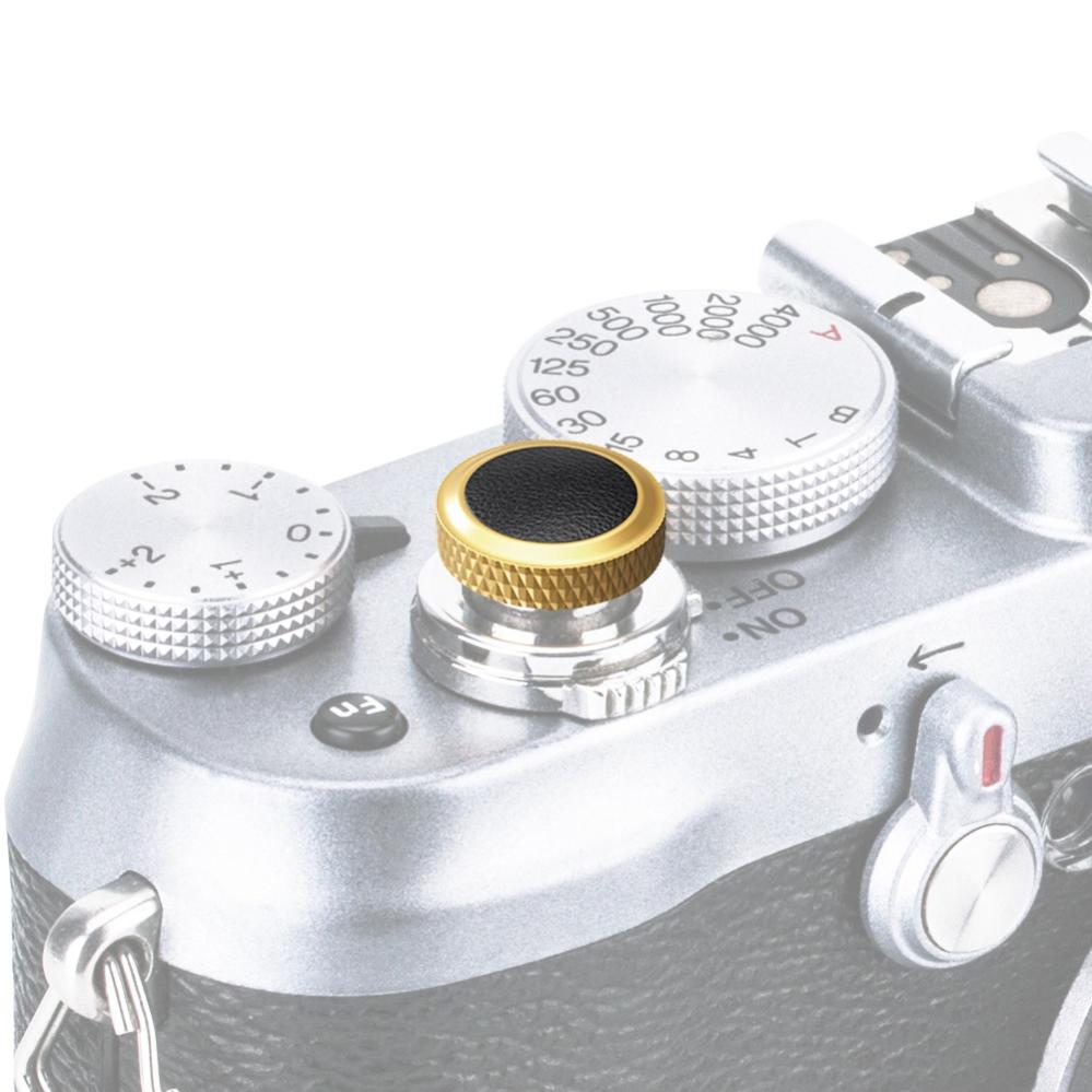 JJC Deluxe avtryckarknapp - Guld & Svart