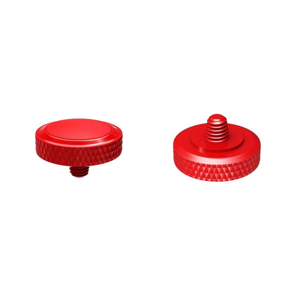 JJC Deluxe avtryckarknapp - Röd & Röd