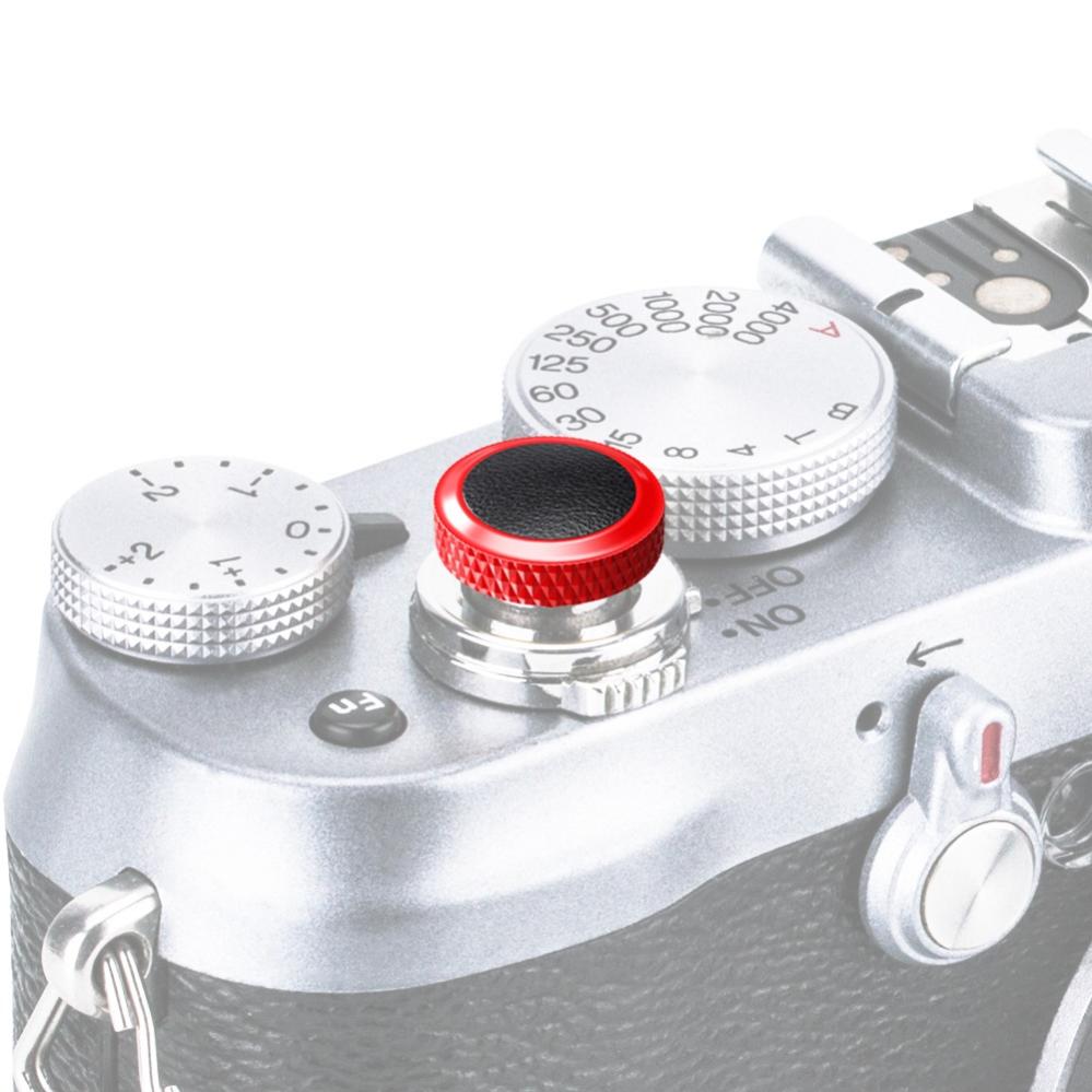 JJC Deluxe avtryckarknapp - Röd & Svart