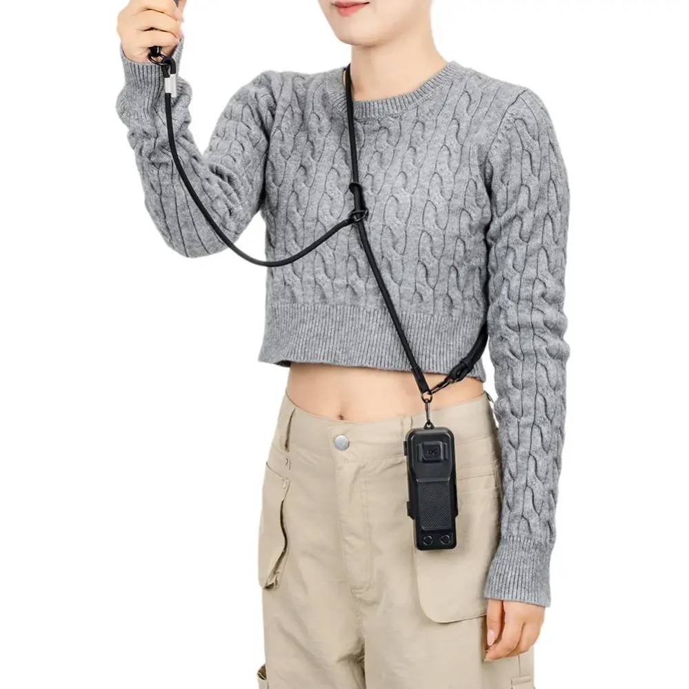 JJC Kamerarem til DJI Osmo Pocket & Insta360 Luna Ultra – sort