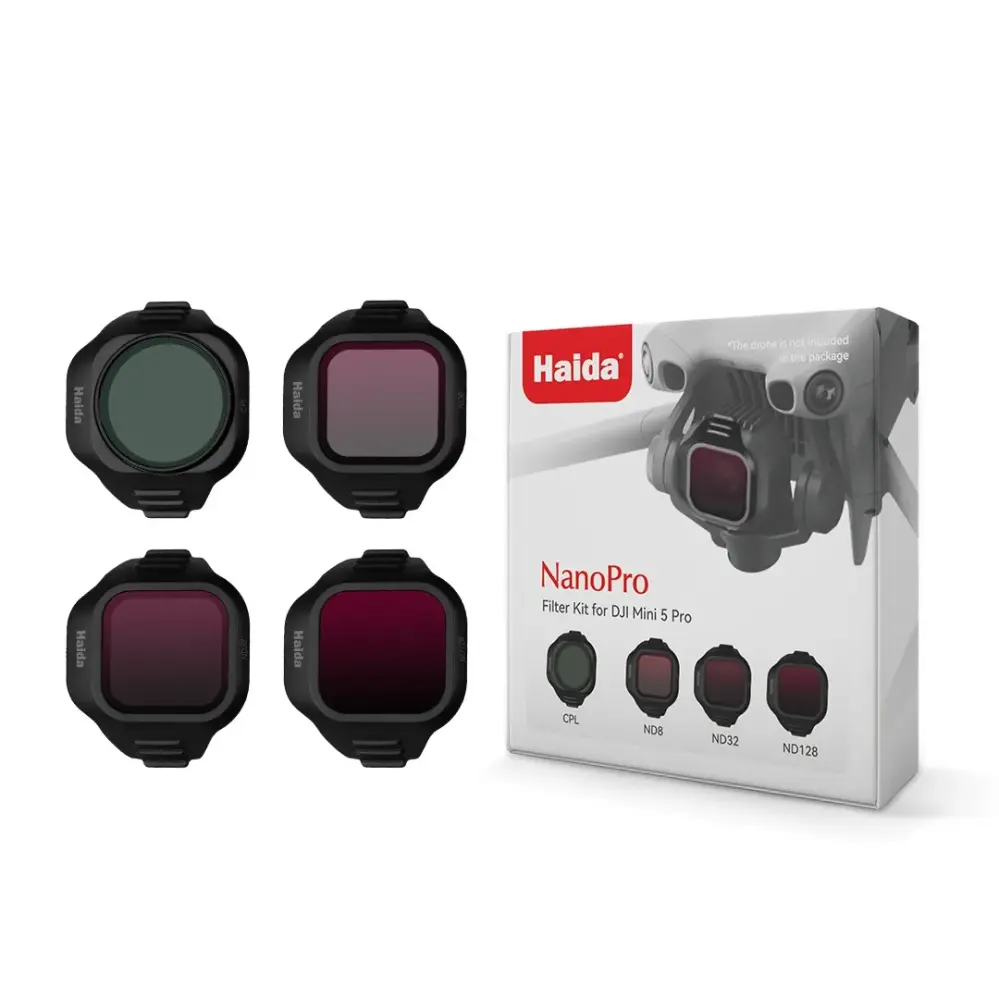 Haida filterkit til DJI Mini 5 Pro – ND8, ND32, ND128 & CPL