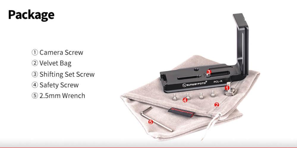 Sunwayfoto L-Bracket för Canon EOS R